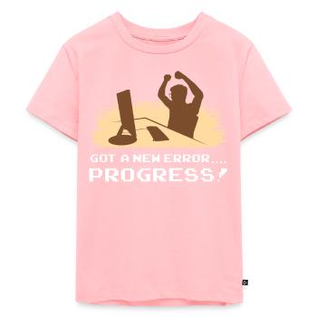 Informatiker Programm Software-Entwicklungsprozess - Kinder Premium Bio T-Shirt - Rosa - Vorne - AI Model Kid Female (0cm)