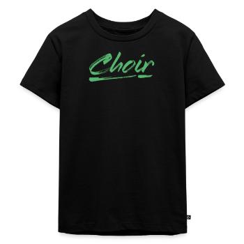 Chor - Kinder Premium Bio T-Shirt - Schwarz - Vorne - Mikhail (115cm)