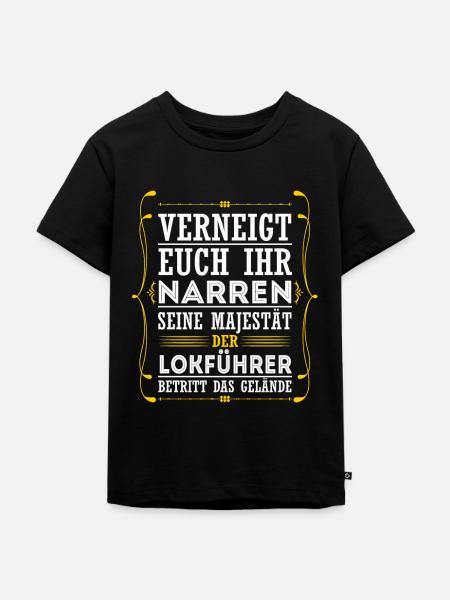 Lokführer - Kinder Premium Bio T-Shirt - Schwarz