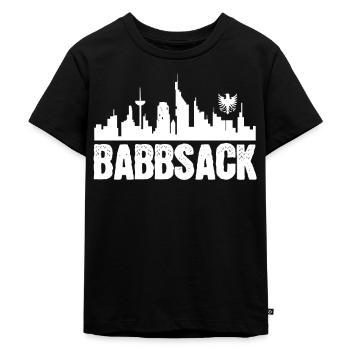 Babbsack Hesse Hessisch Dialekt Frankfurt Geschenk - Kinder Premium Bio T-Shirt - Schwarz - Vorne - Mikhail (115cm)