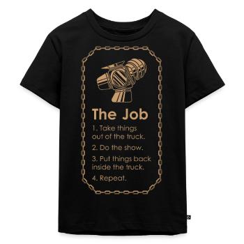 STAGEHAND CREW THE JOB lighting technician gift - Kids Premium Organic T-Shirt - black - Front - Mikhail (115cm)