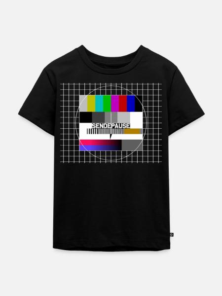 Testbild Sendepause - Kinder Premium Bio T-Shirt - Schwarz