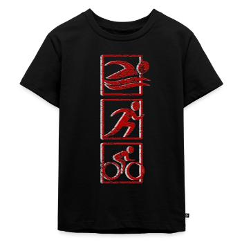 Triathlon Sport - T-shirt Premium bio Enfant - noir - Devant - Mikhail (115cm)