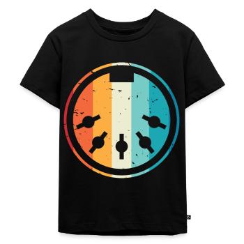 Synthétiseur de câble MIDI Musique électronique - T-shirt Premium bio Enfant - noir - Devant - Mikhail (115cm)
