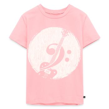 Guitare basse - T-shirt Premium bio Enfant - rose - Devant - AI Model Kid Female (0cm)