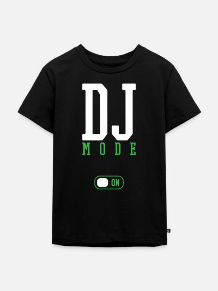 DJ - Kinder Premium Bio T-Shirt - Schwarz