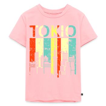 Tokyo - Kids Premium Organic T-Shirt - rose - Front - AI Model Kid Female (0cm)