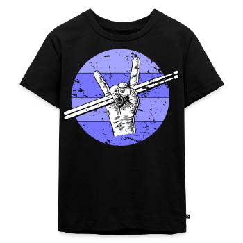 Batteur Pilon - T-shirt Premium bio Enfant - noir - Devant - Mikhail (115cm)