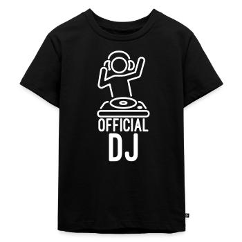 Ik ben de DJ hier - Kinderen Premium Bio T-shirt - zwart - Voor - Mikhail (115cm)