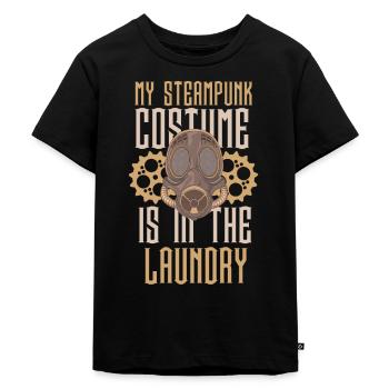 My Steampunk Costume is in the Laundry - Kids Premium Organic T-Shirt - black - Front - Mikhail (115cm)