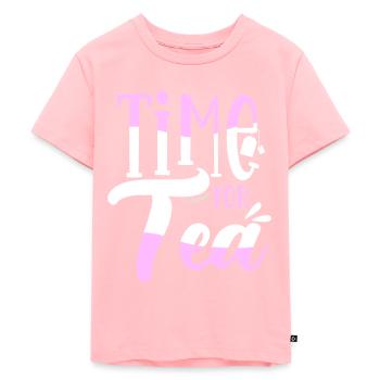 Tee - Kinder Premium Bio T-Shirt - Rosa - Vorne - AI Model Kid Female (0cm)