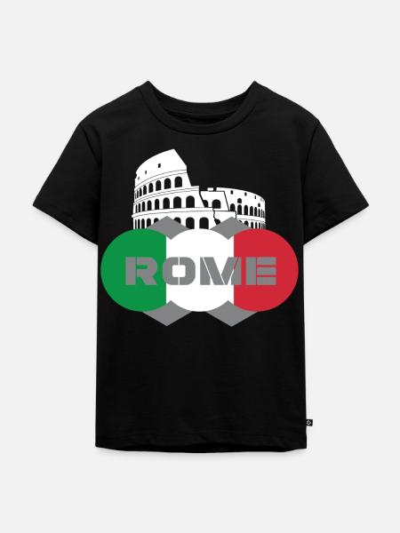 Rom - Kinder Premium Bio T-Shirt - Schwarz