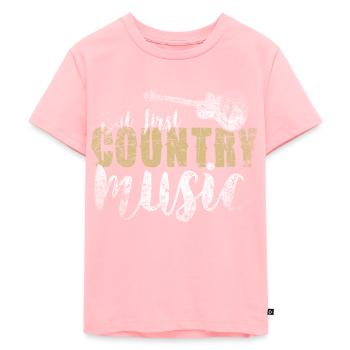 Country Music - T-shirt Premium bio Enfant - rose - Devant - AI Model Kid Female (0cm)