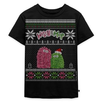 Noël laid - T-shirt Premium bio Enfant - noir - Devant - Mikhail (115cm)
