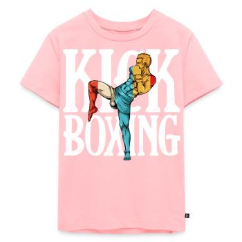 Kickboxing - Kids Premium Organic T-Shirt - rose - Front - AI Model Kid Female (0cm)