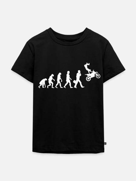 Evolution Motocross - Kinder Premium Bio T-Shirt - Schwarz