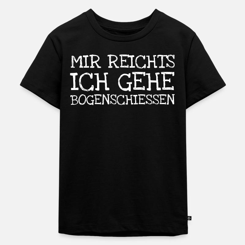 Moi j'irai au tir à l'arc - T-shirt Premium bio Enfant - noir