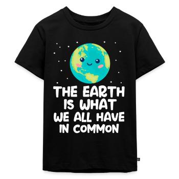 Klimawandel - Kinder Premium Bio T-Shirt - Schwarz - Vorne - Mikhail (115cm)