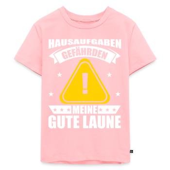 Schüler - Kinder Premium Bio T-Shirt - Rosa - Vorne - AI Model Kid Female (0cm)