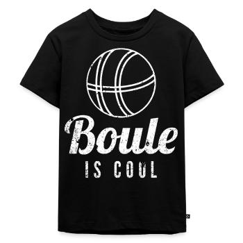 Boule - Kinder Premium Bio T-Shirt - Schwarz - Vorne - Mikhail (115cm)