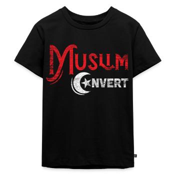 Muslim - Kinder Premium Bio T-Shirt - Schwarz - Vorne - Mikhail (115cm)