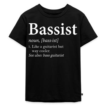 Bassist Definition - Kids Premium Organic T-Shirt - black - Front - Mikhail (115cm)