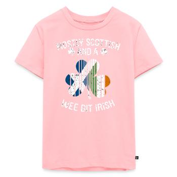 Écosse - T-shirt Premium bio Enfant - rose - Devant - AI Model Kid Female (0cm)