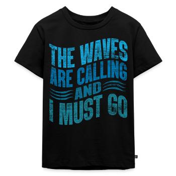 surfing - Kids Premium Organic T-Shirt - black - Front - Mikhail (115cm)