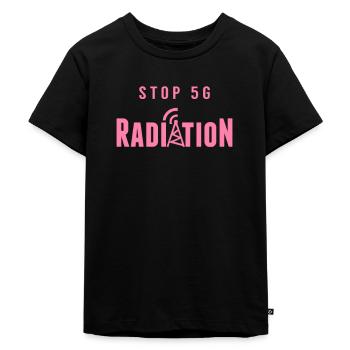 Cancer Cellular Anti 5G Radiation 5G Opponents - T-shirt Premium bio Enfant - noir - Devant - Mikhail (115cm)