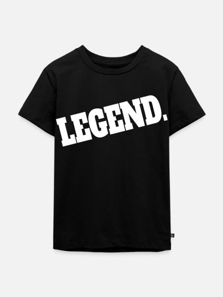 Legend Legende Legendär - Kinder Premium Bio T-Shirt - Schwarz
