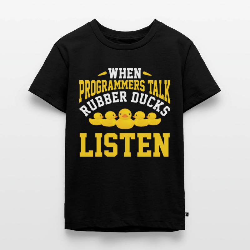 IT programmer developer rubber duck Kids Premium Organic T-Shirt