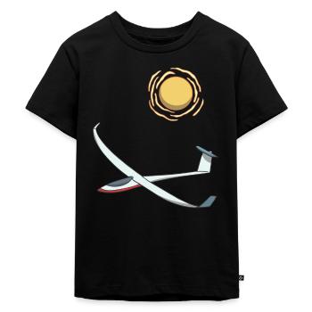 Pilote de planeur glissant au soleil - T-shirt Premium bio Enfant - noir - Devant - Mikhail (115cm)
