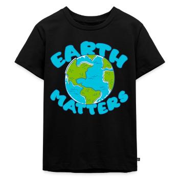 Climate environmental protection - Kids Premium Organic T-Shirt - black - Front - Mikhail (115cm)