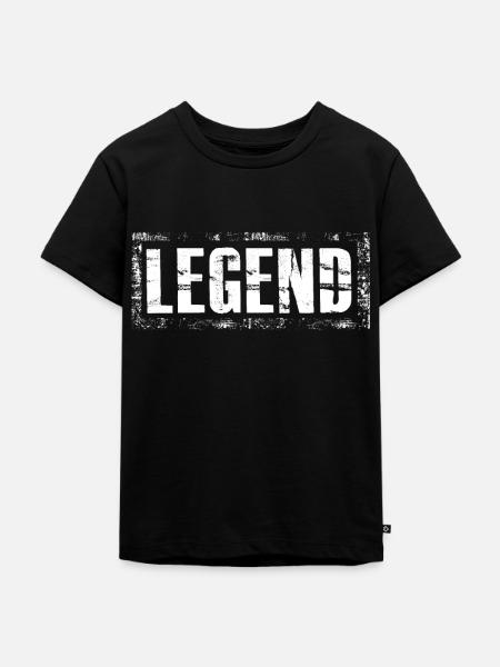Legend - Kinder Premium Bio T-Shirt - Schwarz