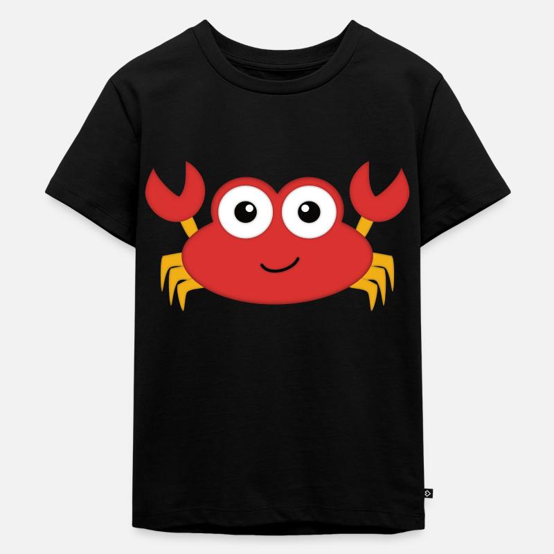 Krabbe - Kinder Premium Bio T-Shirt - Schwarz