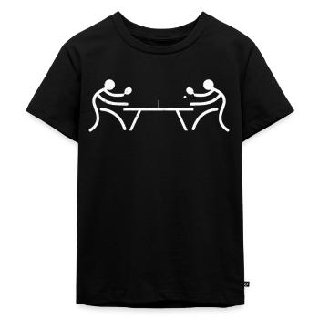 table tennis - Kids Premium Organic T-Shirt - black - Front - Mikhail (115cm)