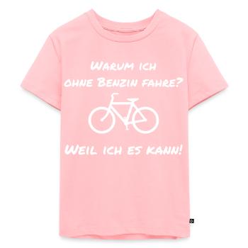 Fahrradfahrer - Kinder Premium Bio T-Shirt - Rosa - Vorne - AI Model Kid Female (0cm)