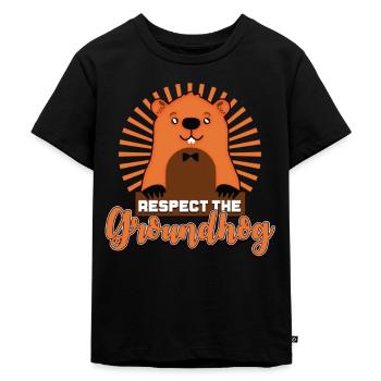 Groundhog Day - Kids Premium Organic T-Shirt - black - Front - Mikhail (115cm)