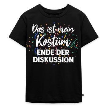 Karneval Fasching - Kinder Premium Bio T-Shirt - Schwarz - Vorne - Mikhail (115cm)