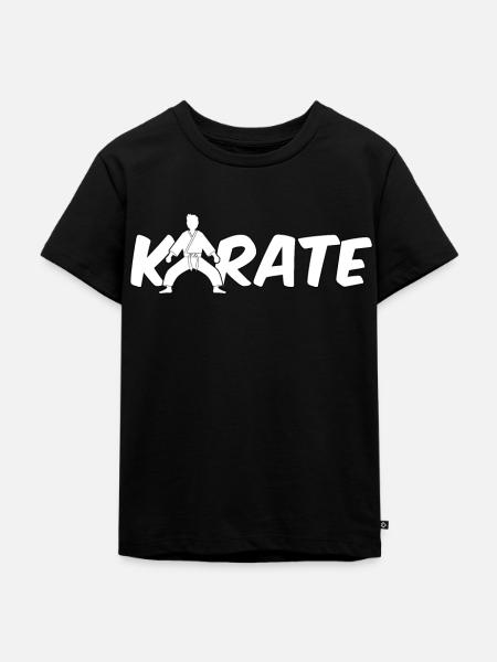 Karate - Kinder Premium Bio T-Shirt - Schwarz