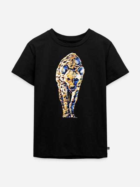 Hyäne - Kinder Premium Bio T-Shirt - Schwarz