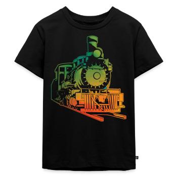 tog - Premium økologisk T-shirt til børn - sort - Foran - Mikhail (115cm)