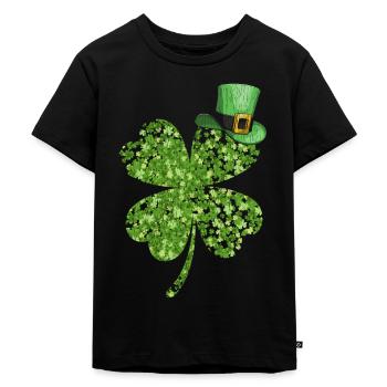 St. Patrick's Day - Kids Premium Organic T-Shirt - black - Front - Mikhail (115cm)