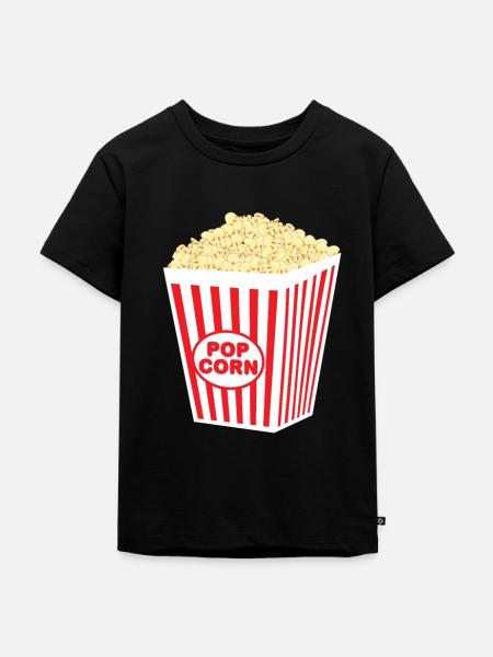 Popcorn Kostüm - Kinder Premium Bio T-Shirt - Schwarz