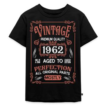Anniversaire né en 1962 - T-shirt Premium bio Enfant - noir - Devant - Mikhail (115cm)