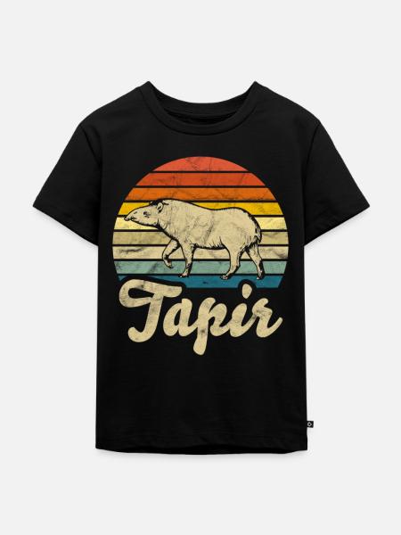 Tapir Tapir Tapir - Kinder Premium Bio T-Shirt - Schwarz