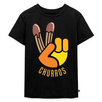 Pâtisseries Churros Love - T-shirt Premium bio Enfant - noir - Devant - Mikhail (115cm)
