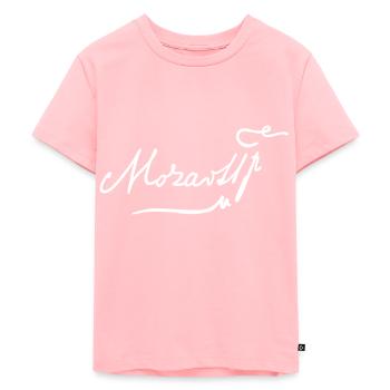 Signature Mozart blanc - T-shirt Premium bio Enfant - rose - Devant - AI Model Kid Female (0cm)