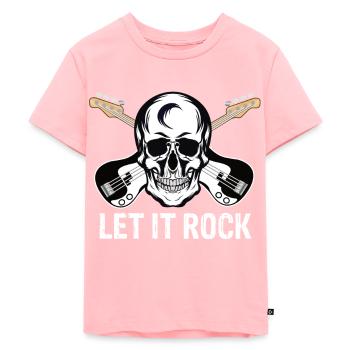 Rock Music - Kids Premium Organic T-Shirt - rose - Front - AI Model Kid Female (0cm)