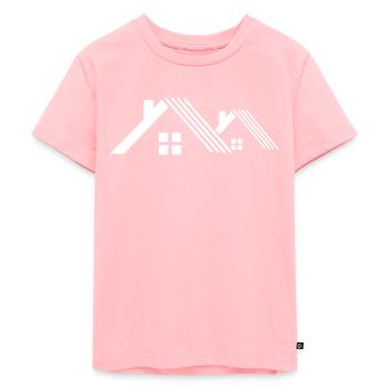 Dachdecker - Kinder Premium Bio T-Shirt - Rosa - Vorne - AI Model Kid Female (0cm)